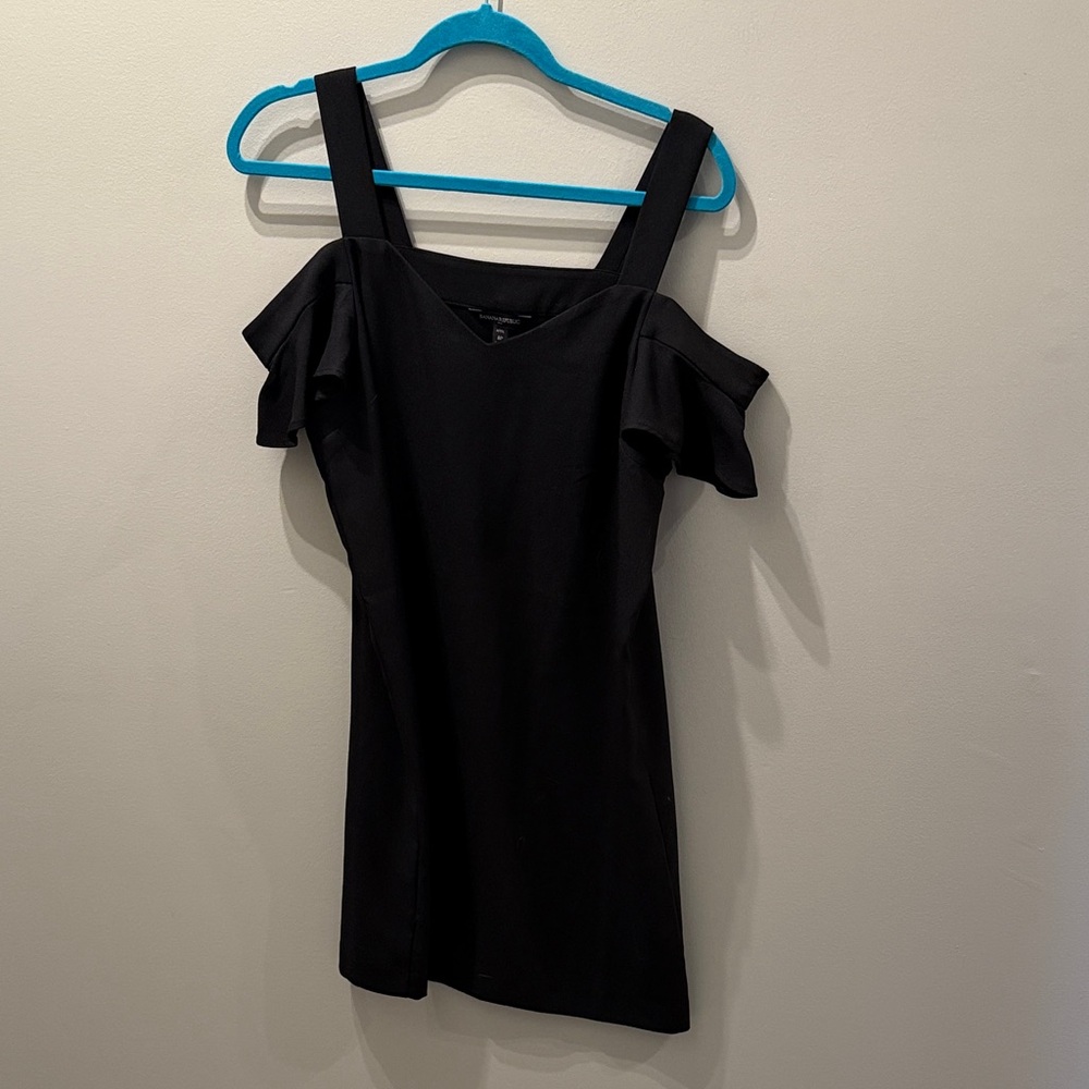 Banana Republic Black Off-Shoulder Women's Dress